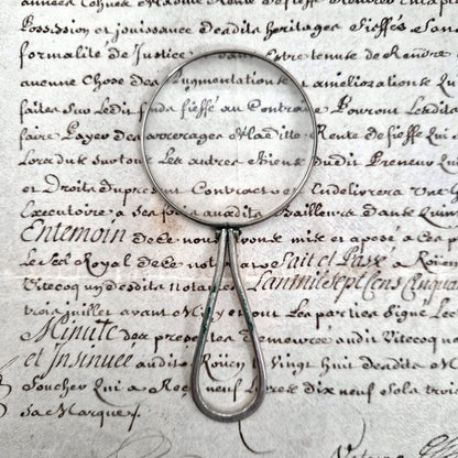 loupe de lecture vintage 1900