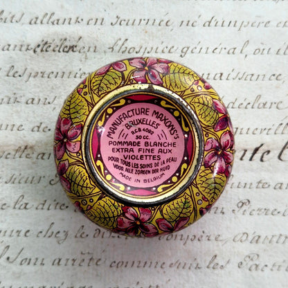 madelon cream violet tin maxons belgium