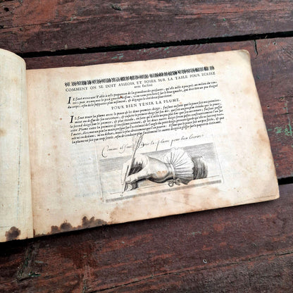 manuel calligraphique gravé xviiie