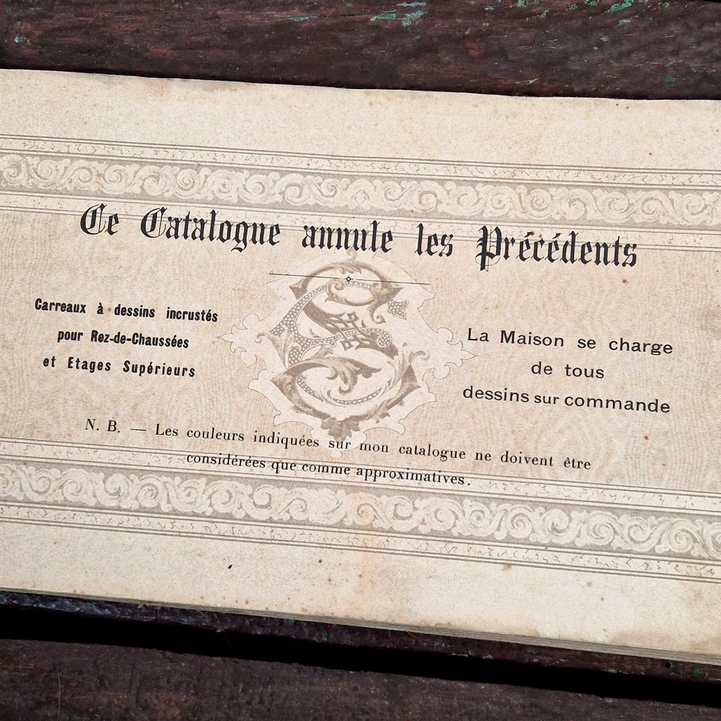 manufacture emile de speyr avignon catalogue ancien