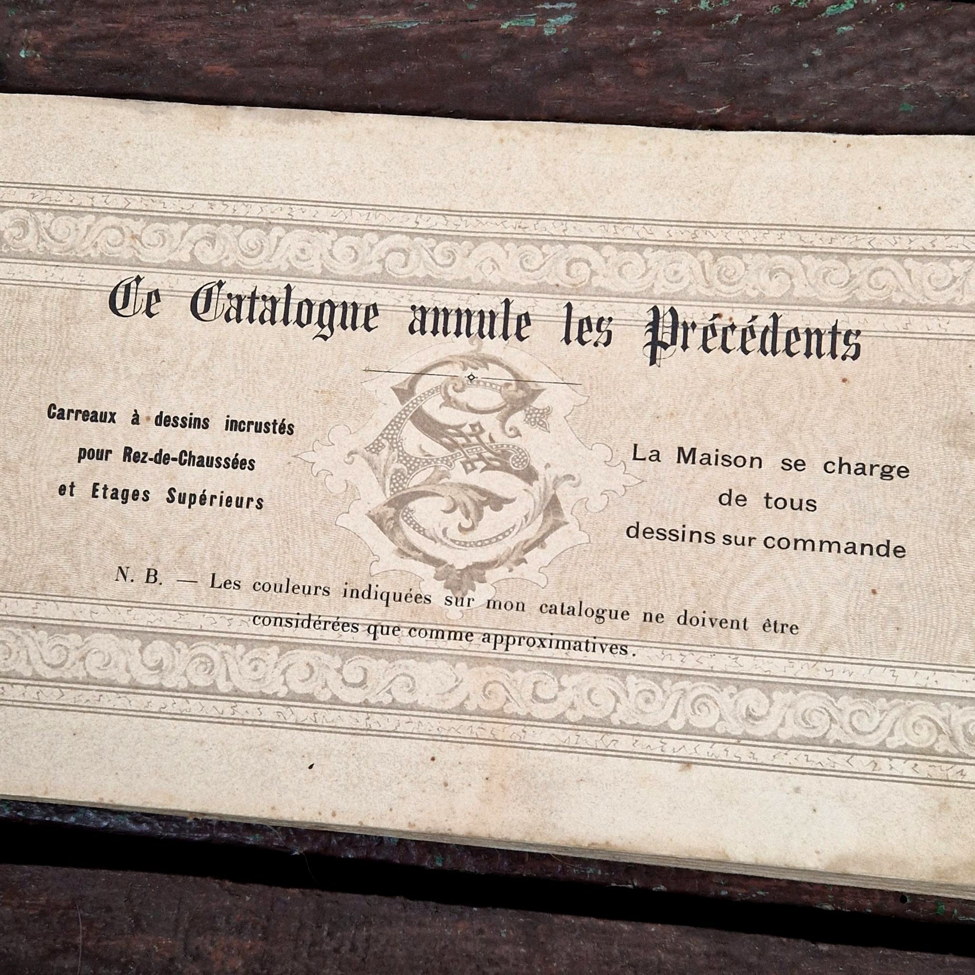 manufacture emile de speyr avignon catalogue ancien