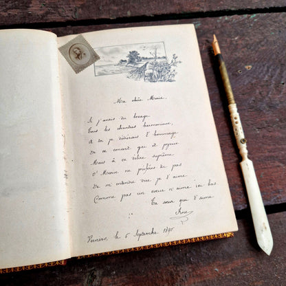 manuscrit amitié féminine belgique