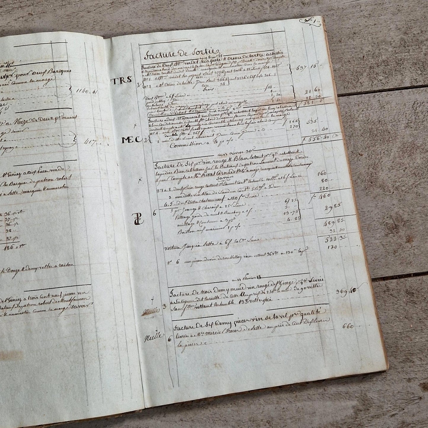 manuscrit comptabilite commerce