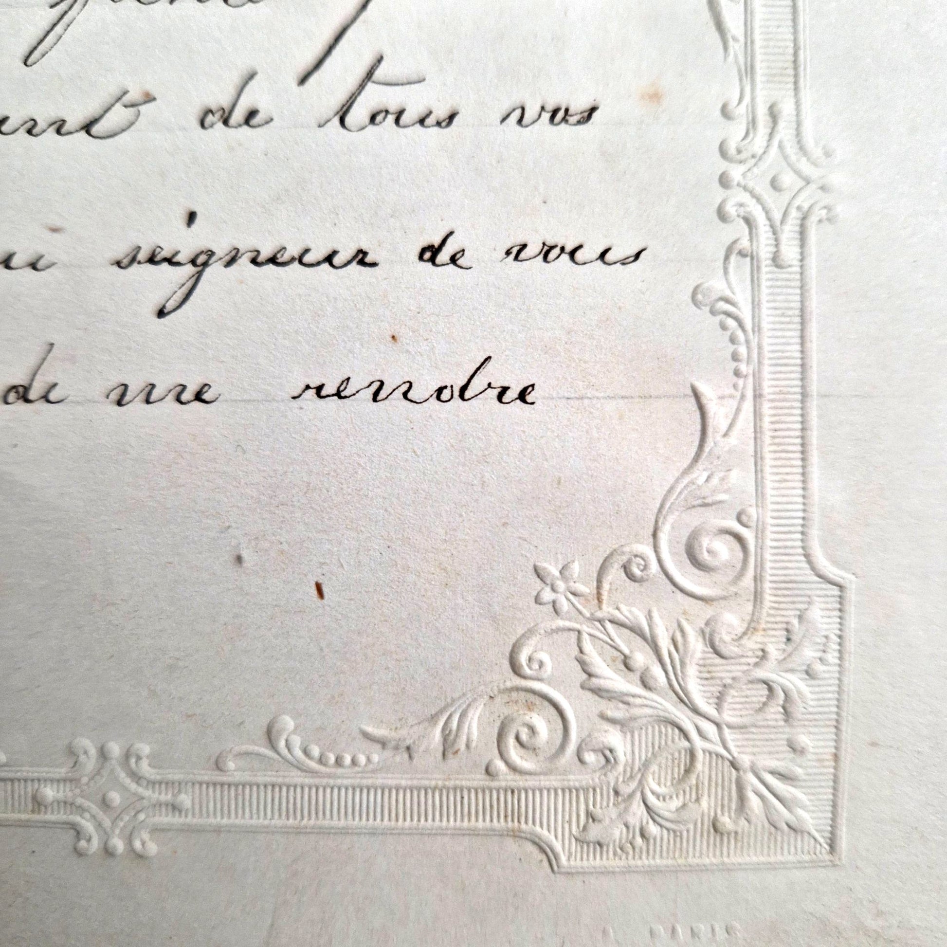 manuscrit lettre remerciement enfant