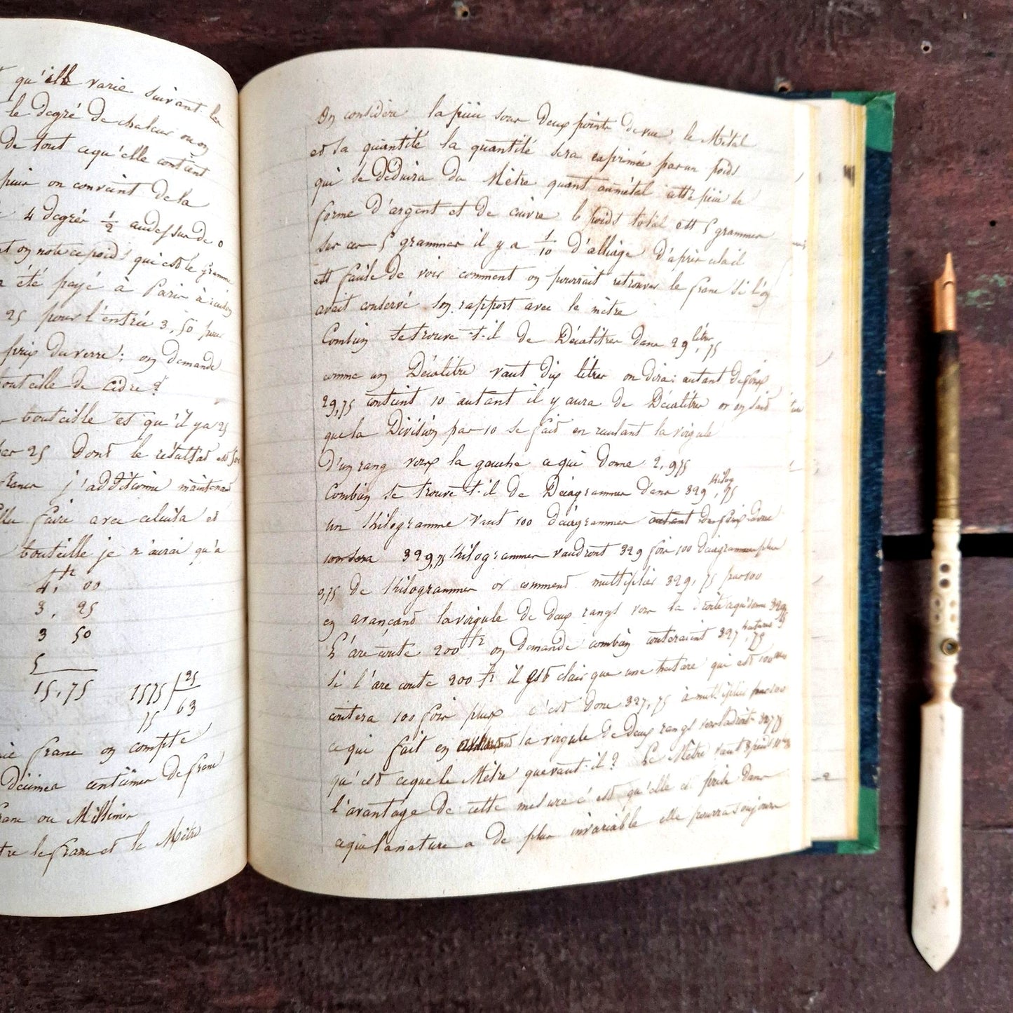 manuscrit scolaire de frangy 1830