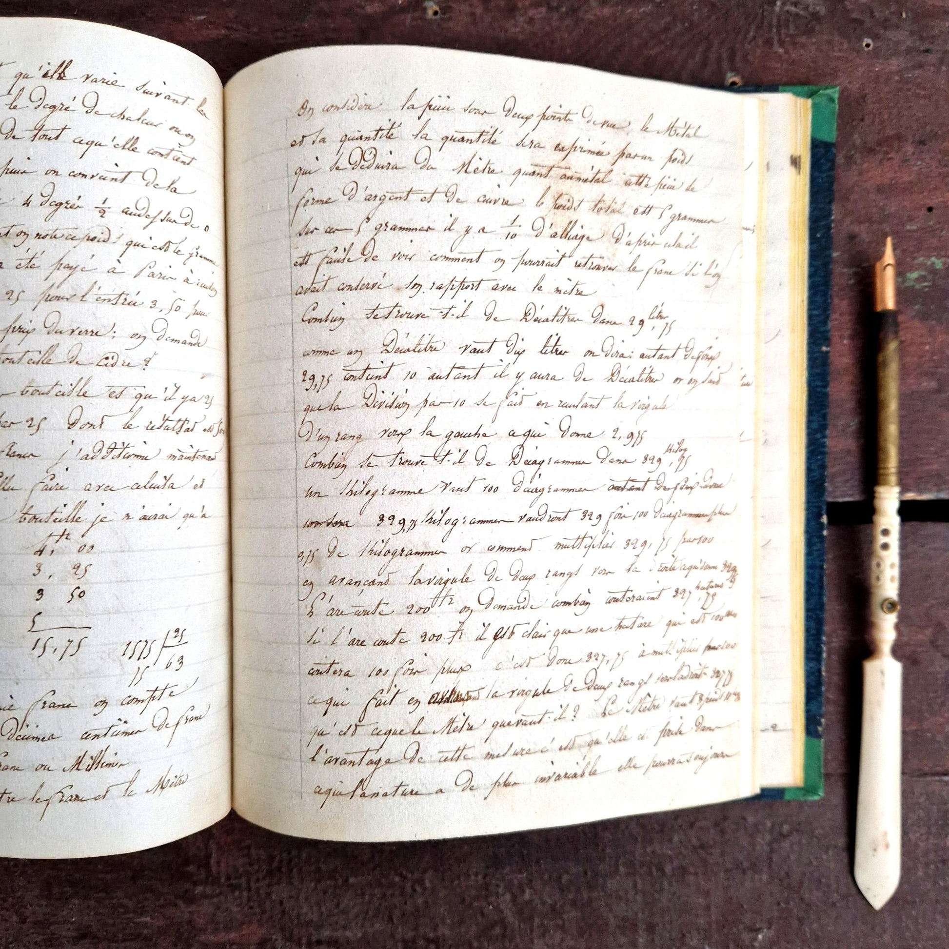 manuscrit scolaire de frangy 1830