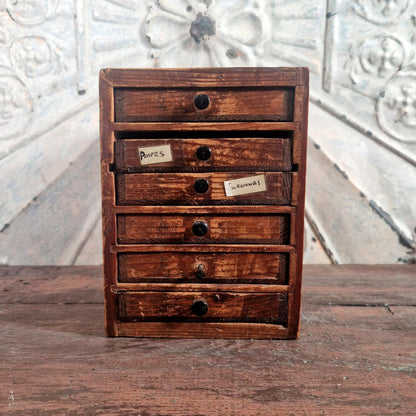 meuble atelier horloger vertical bois