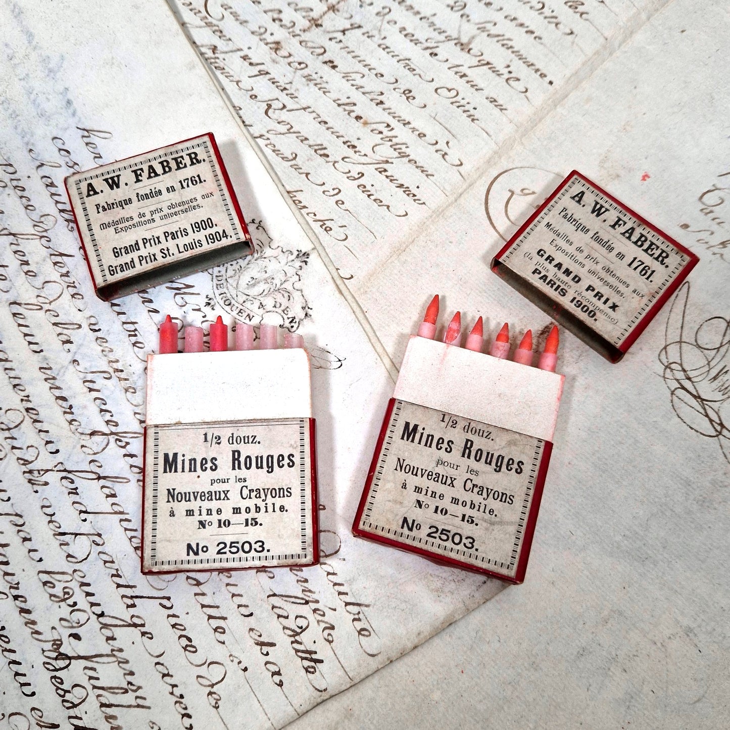 mines crayons aw faber paris 1900