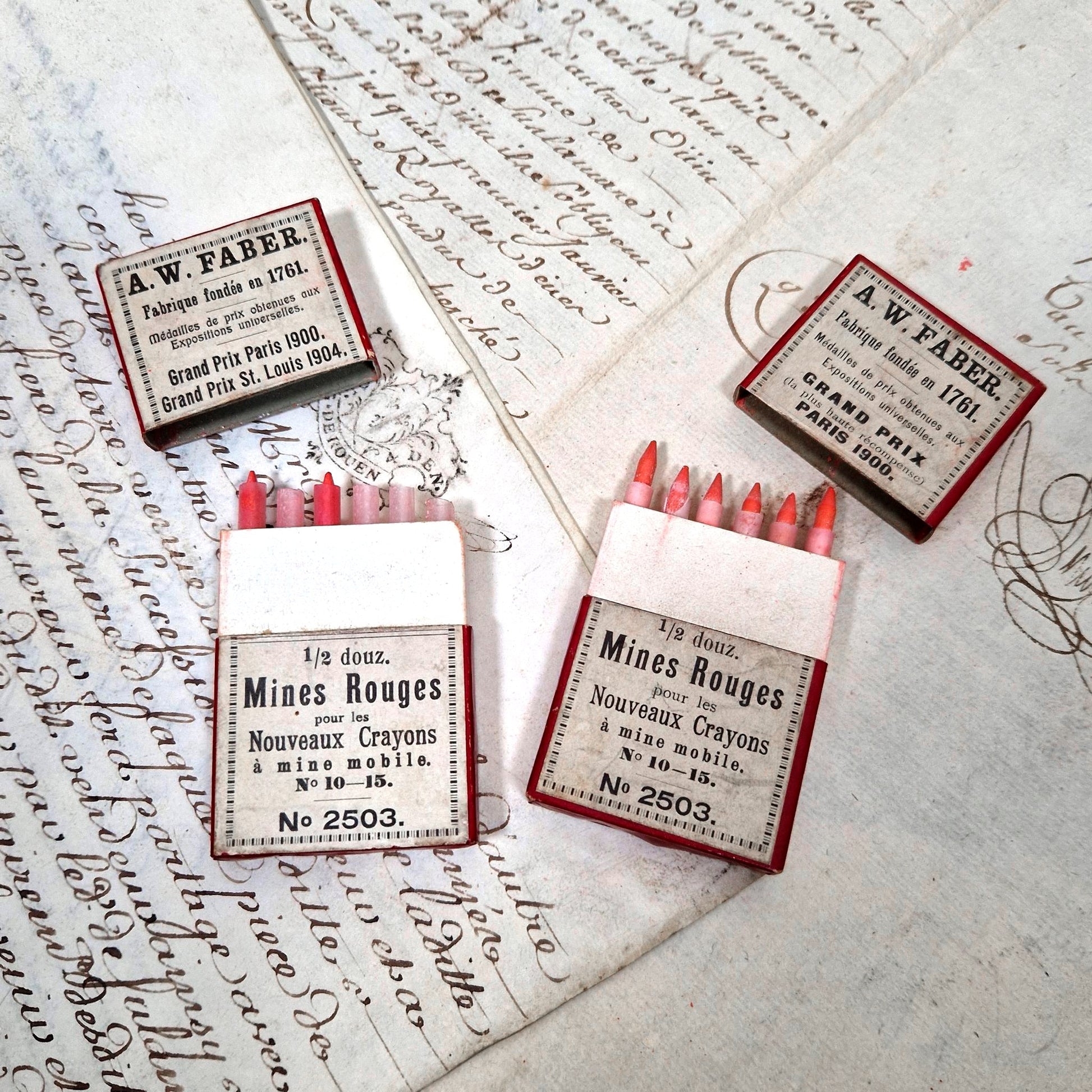 mines crayons aw faber paris 1900