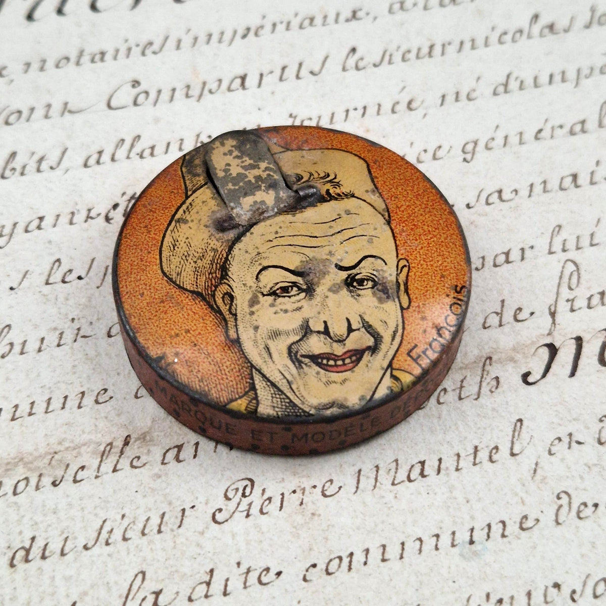 Rare antique "Cachou Fratellini" tin - ESKY, Circa 1900