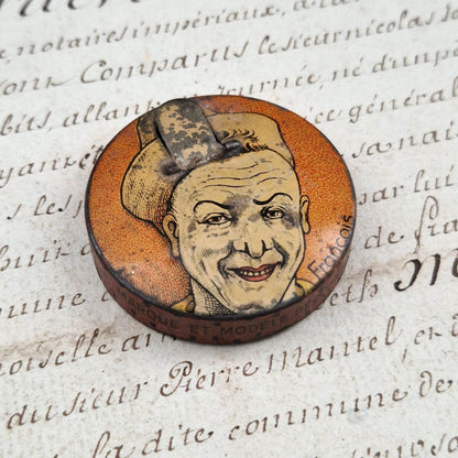 Rare antique "Cachou Fratellini" tin - ESKY, Circa 1900