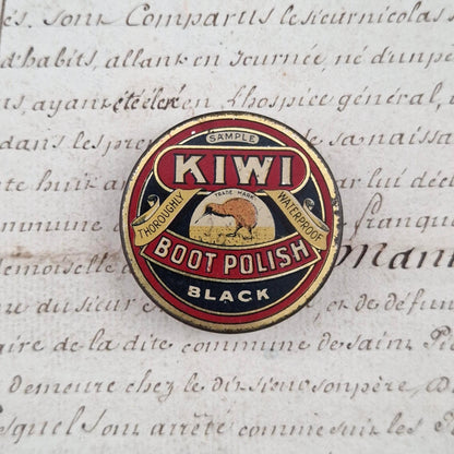 Mini boîte échantillon « KIWI Boot Polish – Black »