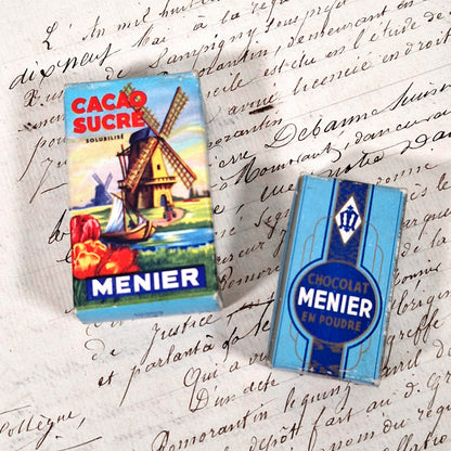 mini boites chocolat menier 1950