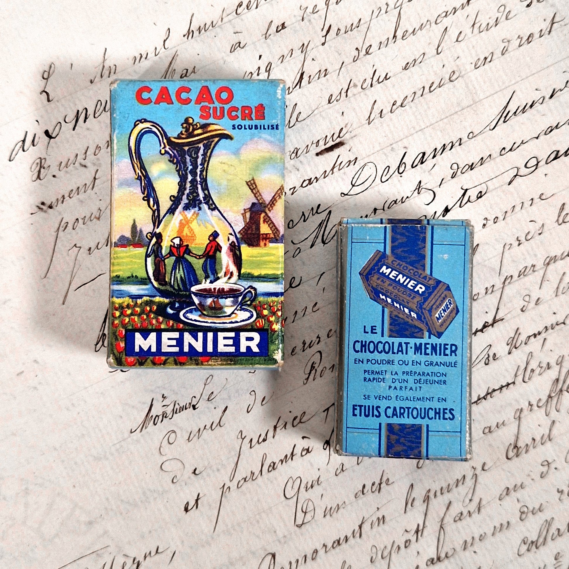 miniature publicitaire chocolat menier