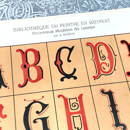 modele de lettres a botzum lithographie