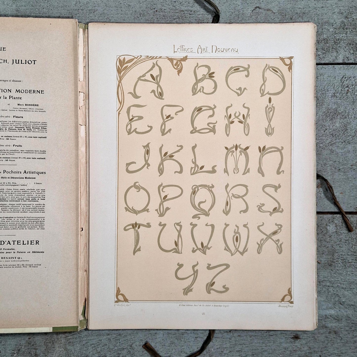 modele de lettres art nouveau