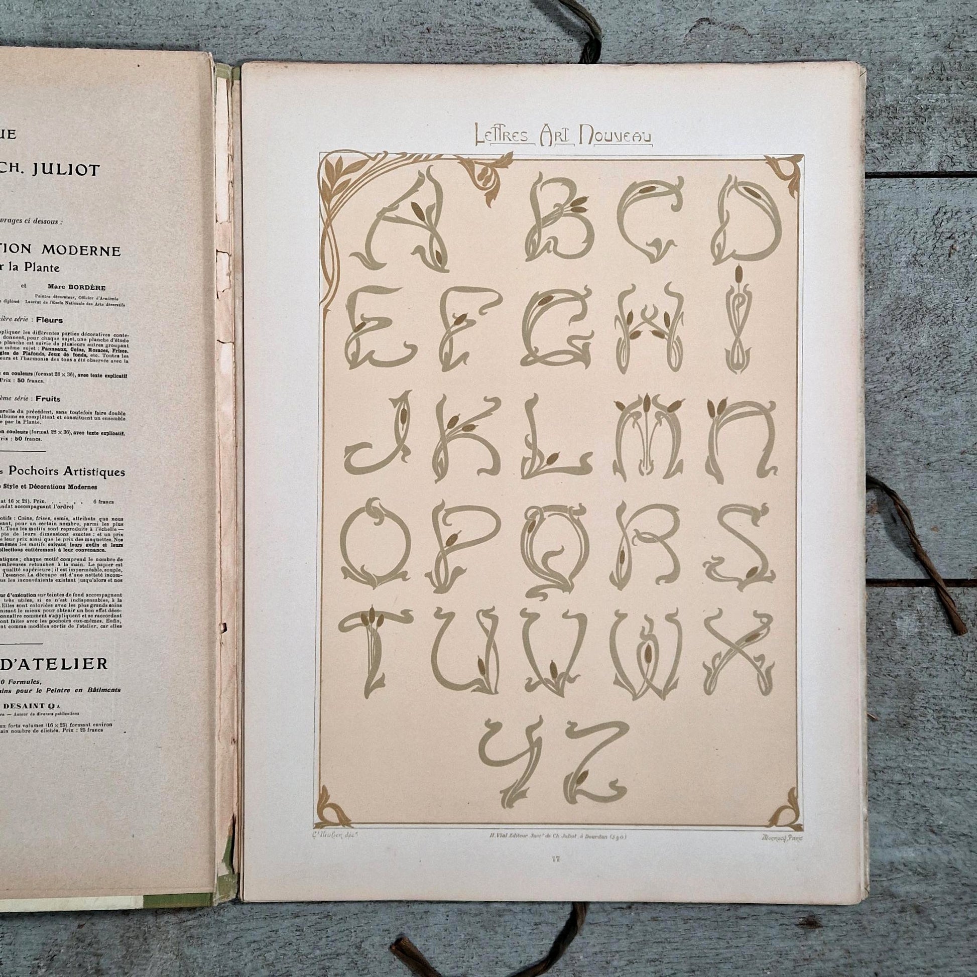 modele de lettres art nouveau