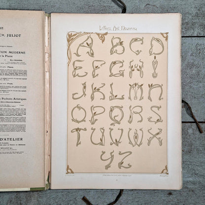 modele de lettres art nouveau