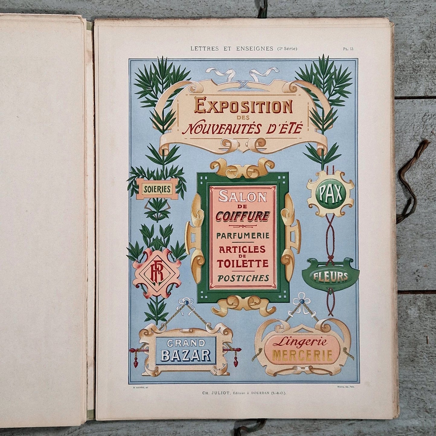 modeles enseignes commerces 1900