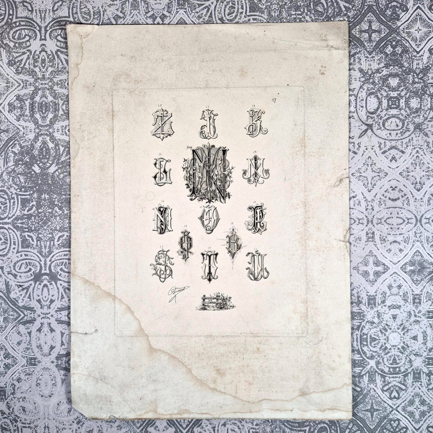 monogrammes gothiques boussenot