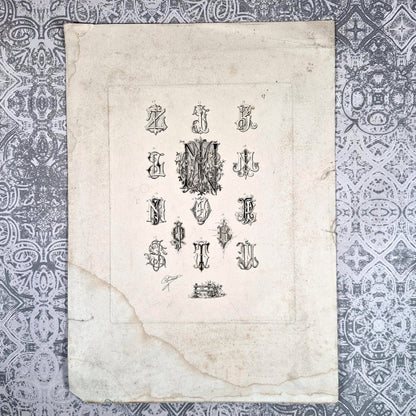 monogrammes gothiques boussenot