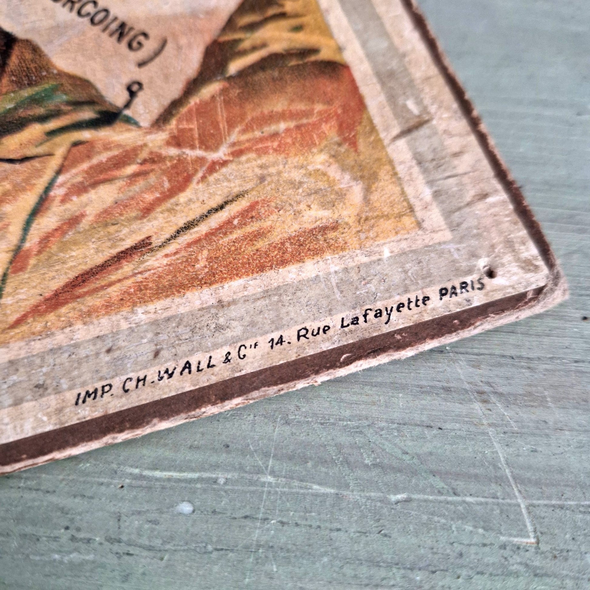 montaut lithograph vintage advert