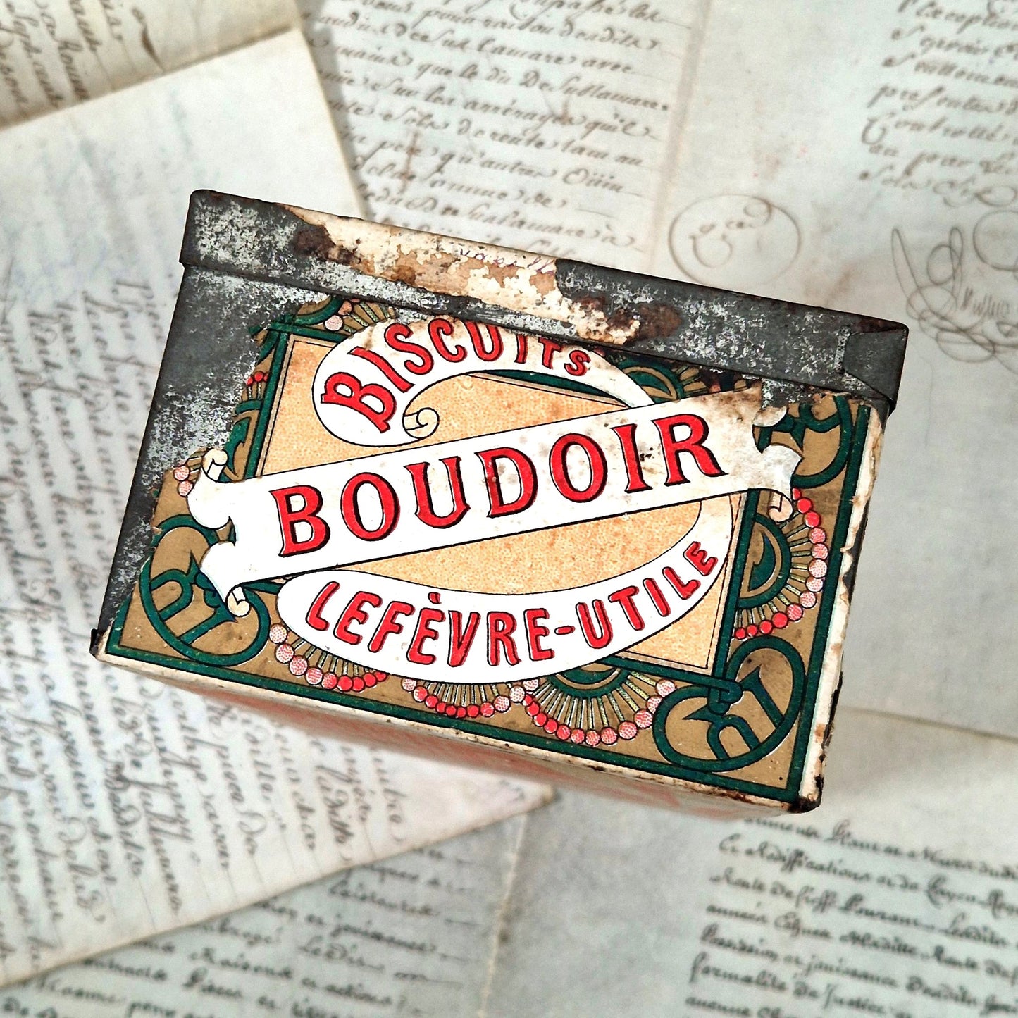 mucha art nouveau lu biscuit tin