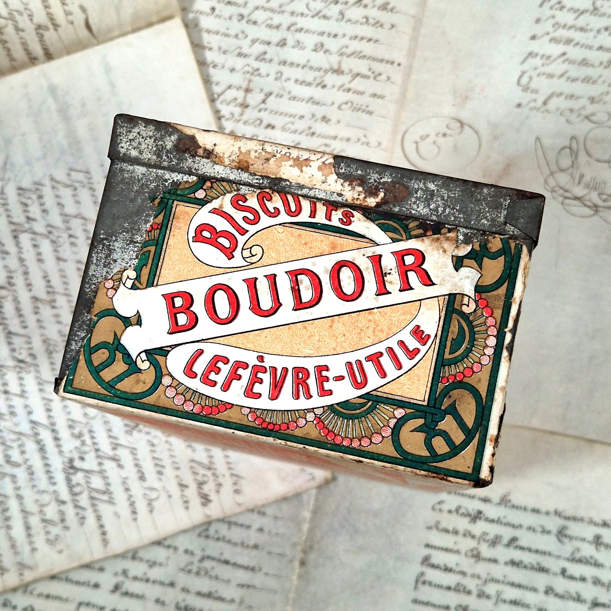 mucha art nouveau lu biscuit tin