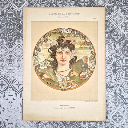 nenuphars gaston gerard art nouveau calavas