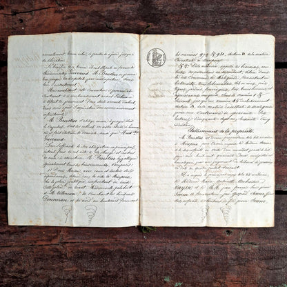 notarial deed louis-philippe limoux 1846 front