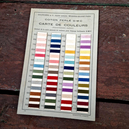 nuancier coton perlé dollfus mieg mulhouse