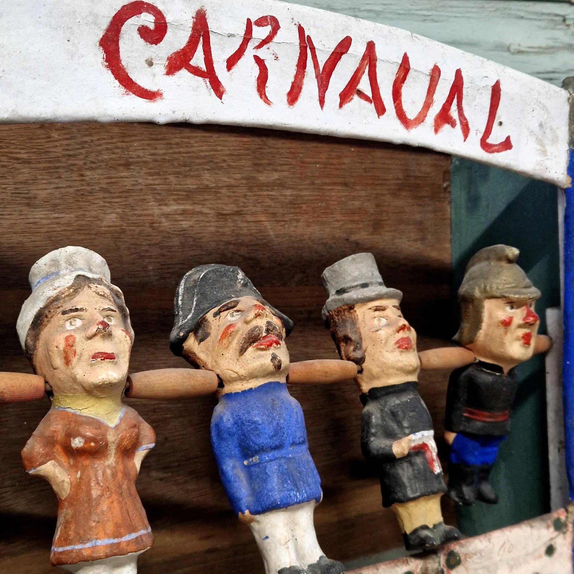 old carnival papier mache figures