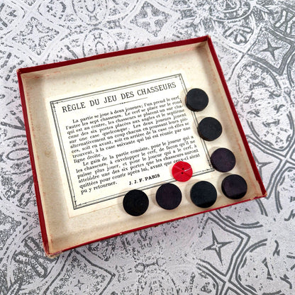 old chasing game deer board