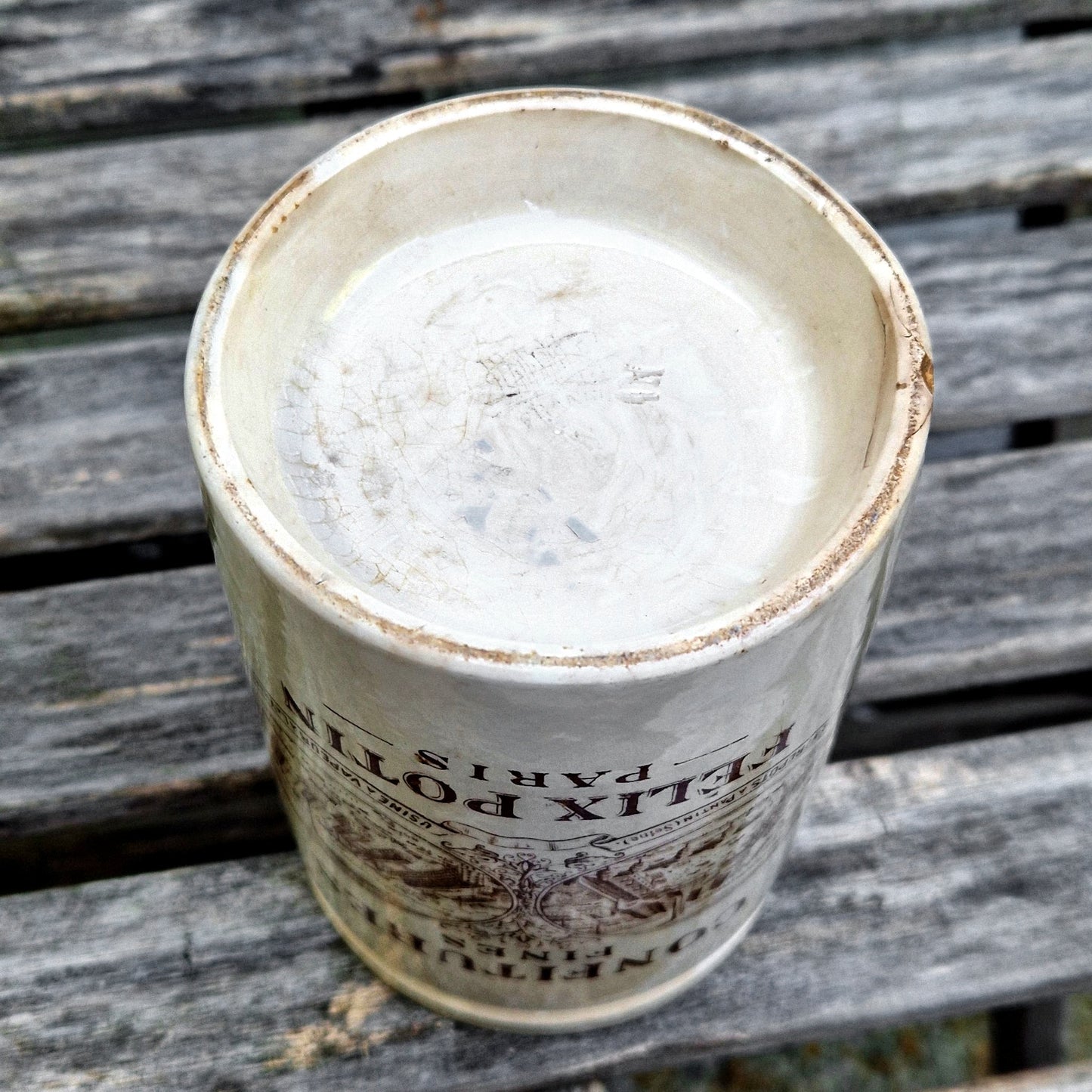 old confiture pot. felix potin