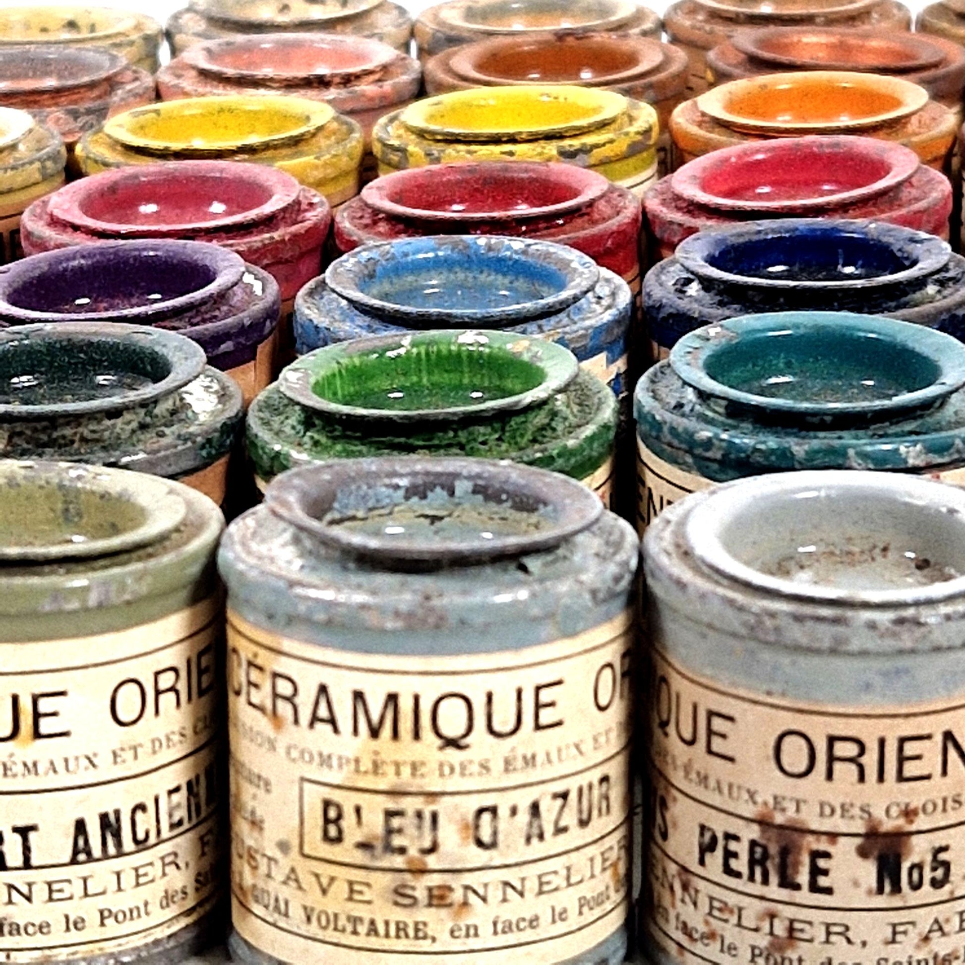 old enamel pots sennelier paris