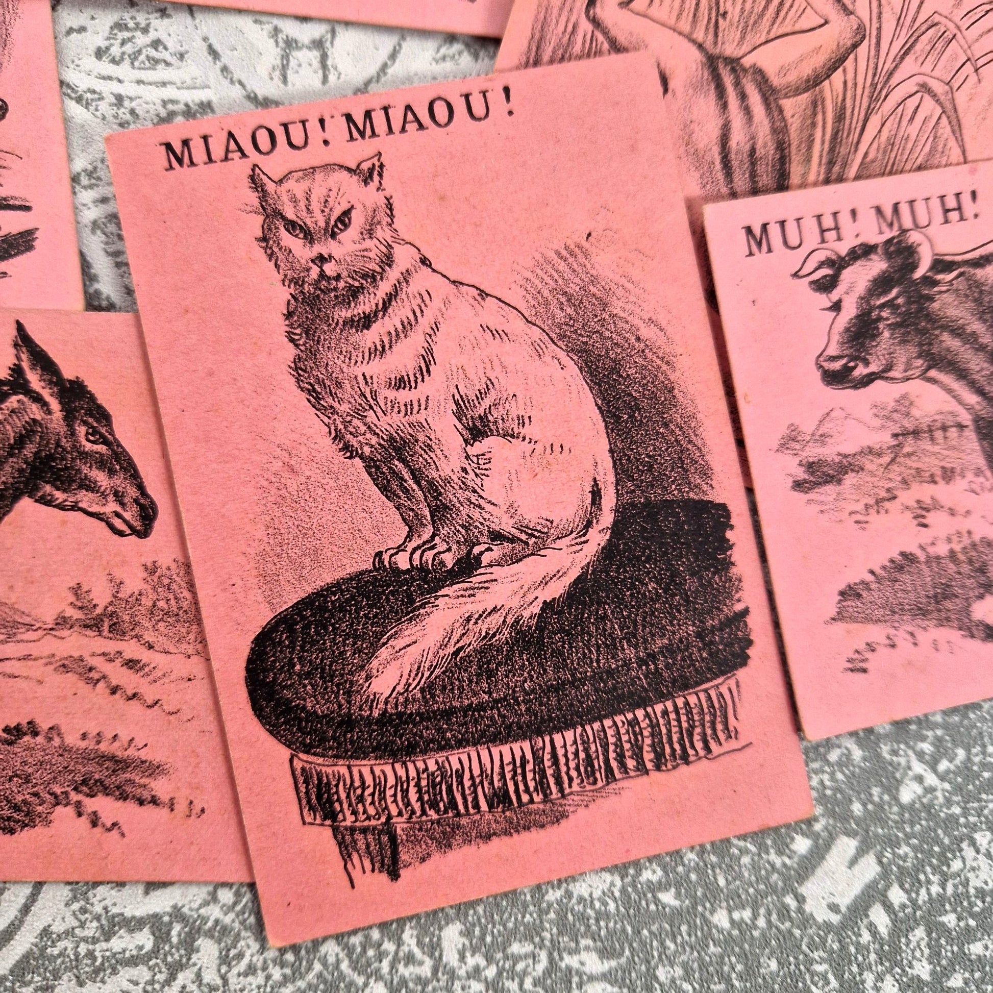 old french card game collection