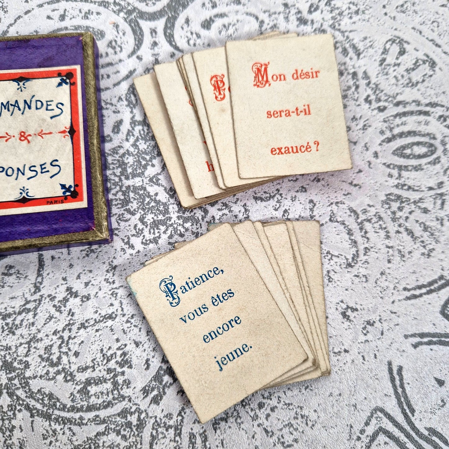 old french divination game md paris