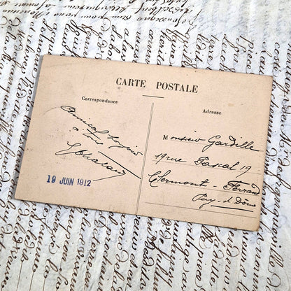 old french drugstore postcard advertising