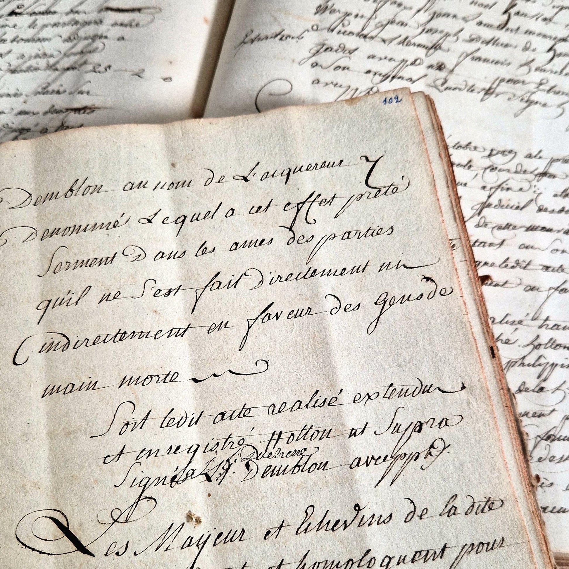 old manuscripts france