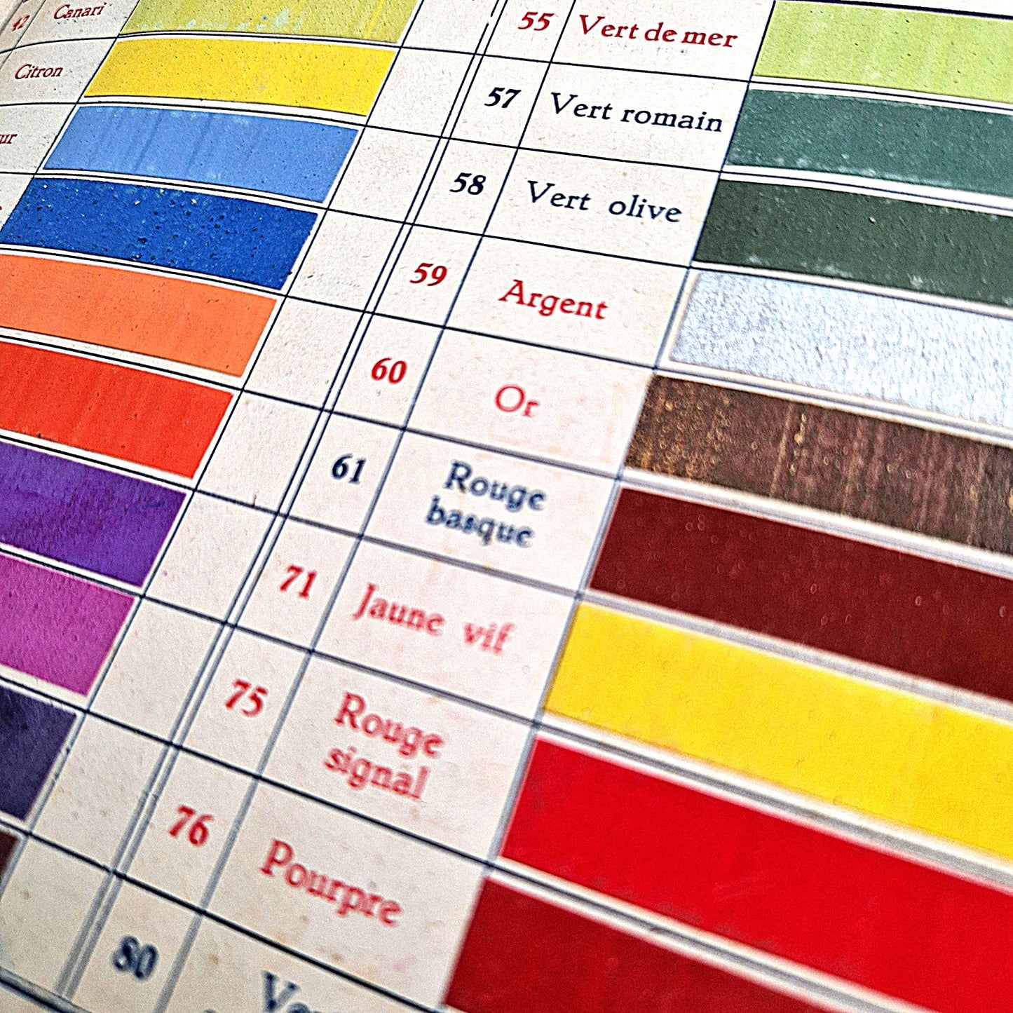 old paint color guide belgium
