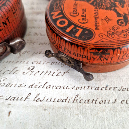 old shoe polish collectible lion