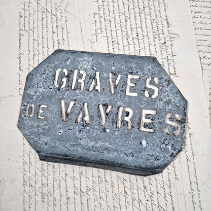 old wine stencil graves vayres