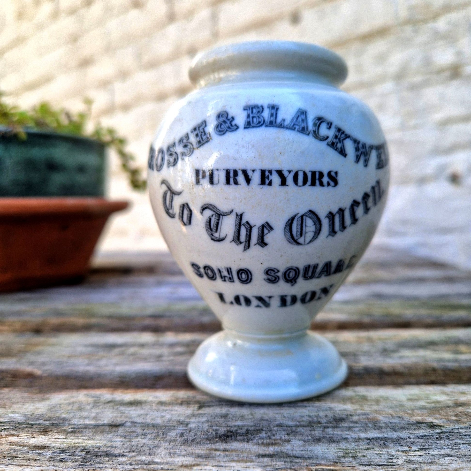 old mustard pot Crosse and blackwell