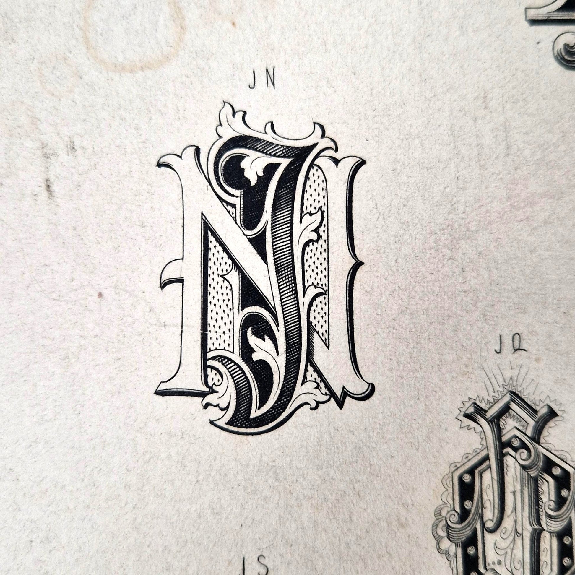 ornamental alphabet print