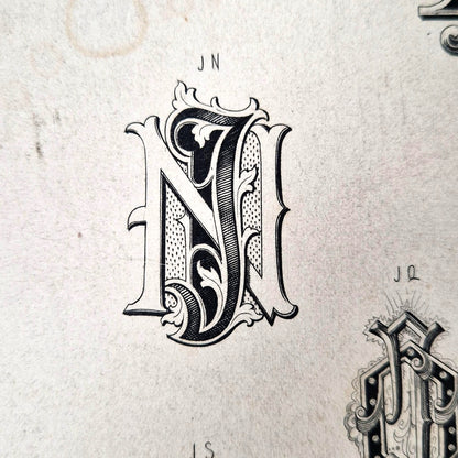 ornamental alphabet print