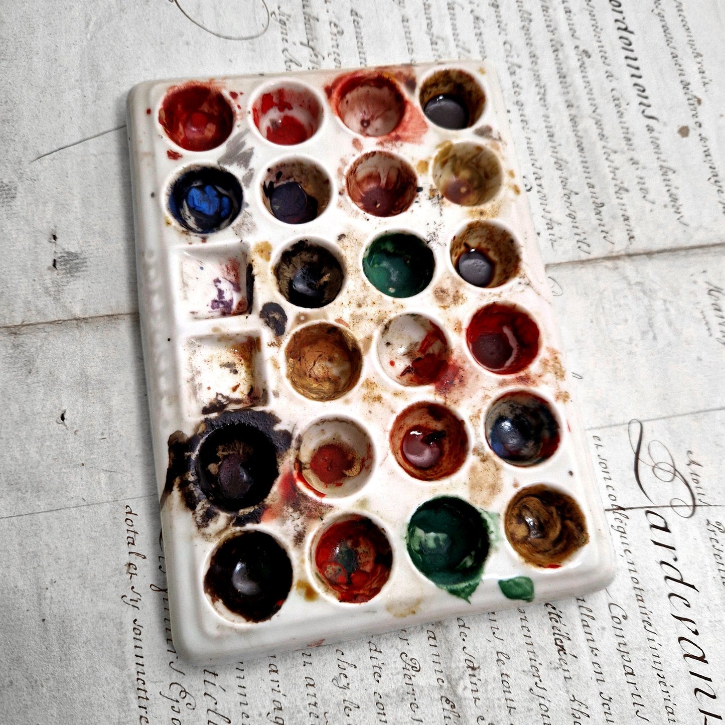 palette peintre porcelaine modele déposé