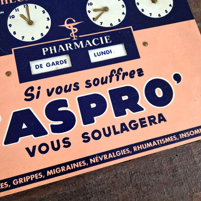 pancarte publicitaire aspro pharmacie