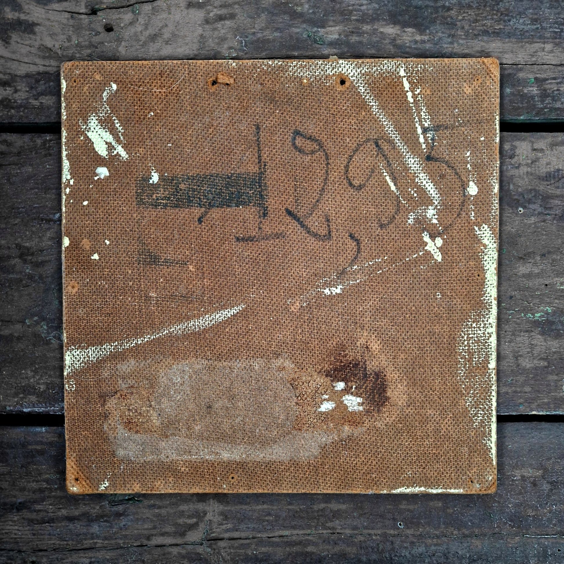 panneau publicité peint à la main