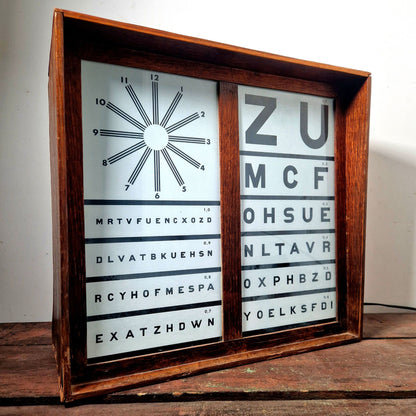 panneau test visuel eclairé