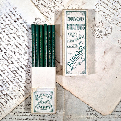 papeterie ancienne crayons belle époque